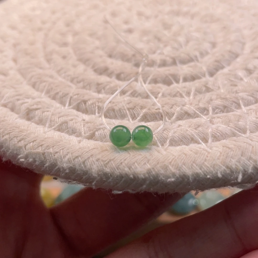 未镶嵌定制翡翠天然缅甸翡翠a货一对4.4