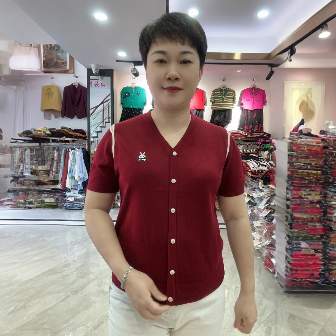 【燕珍时装】2025夏季新款2098时尚百搭气质针织衫