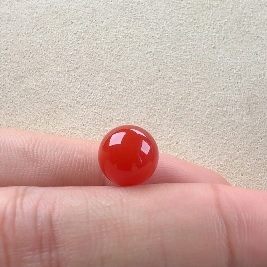 南红玛瑙未镶嵌圆珠9.9