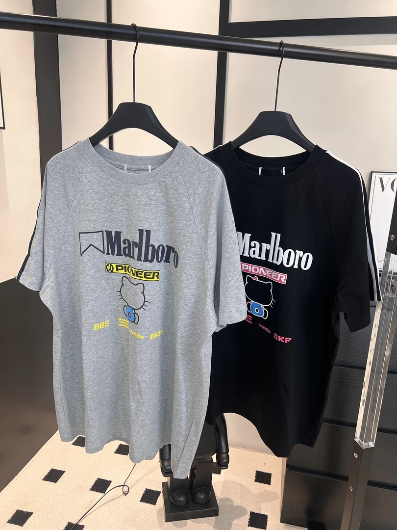 XIAOR-夏季新款字母小猫T