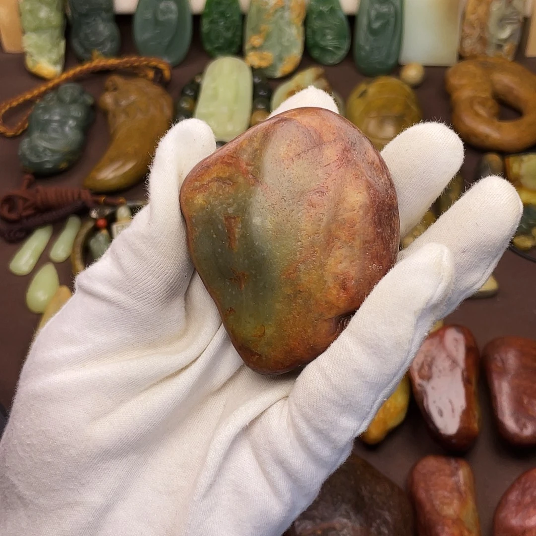 岫岩河磨玉（透闪石质玉）未镶嵌颈饰