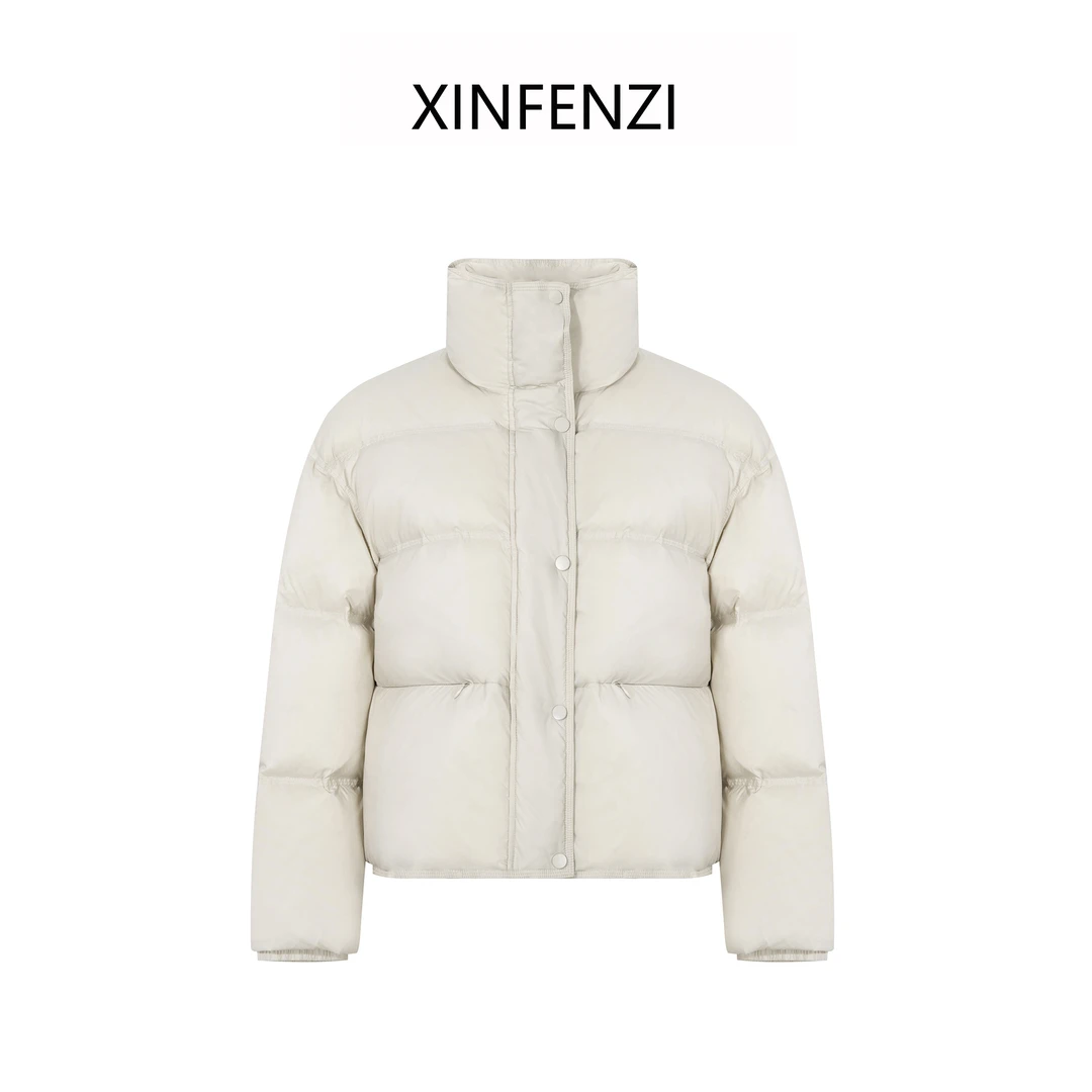 【云朵泡芙】 XINFENZI 轻盈芙感立裁显瘦鹅绒短款羽绒服 WJK34152