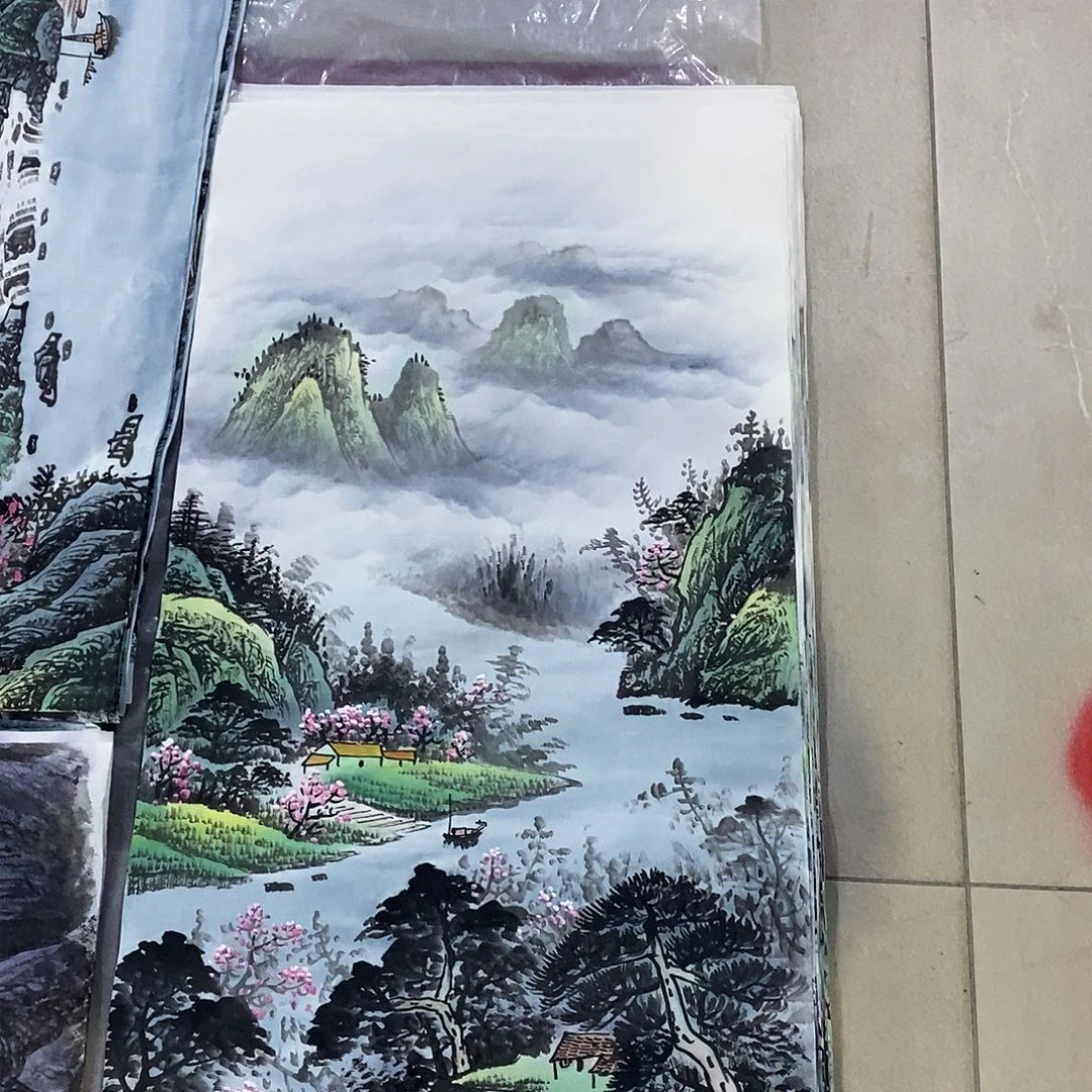 国画画画真的画画