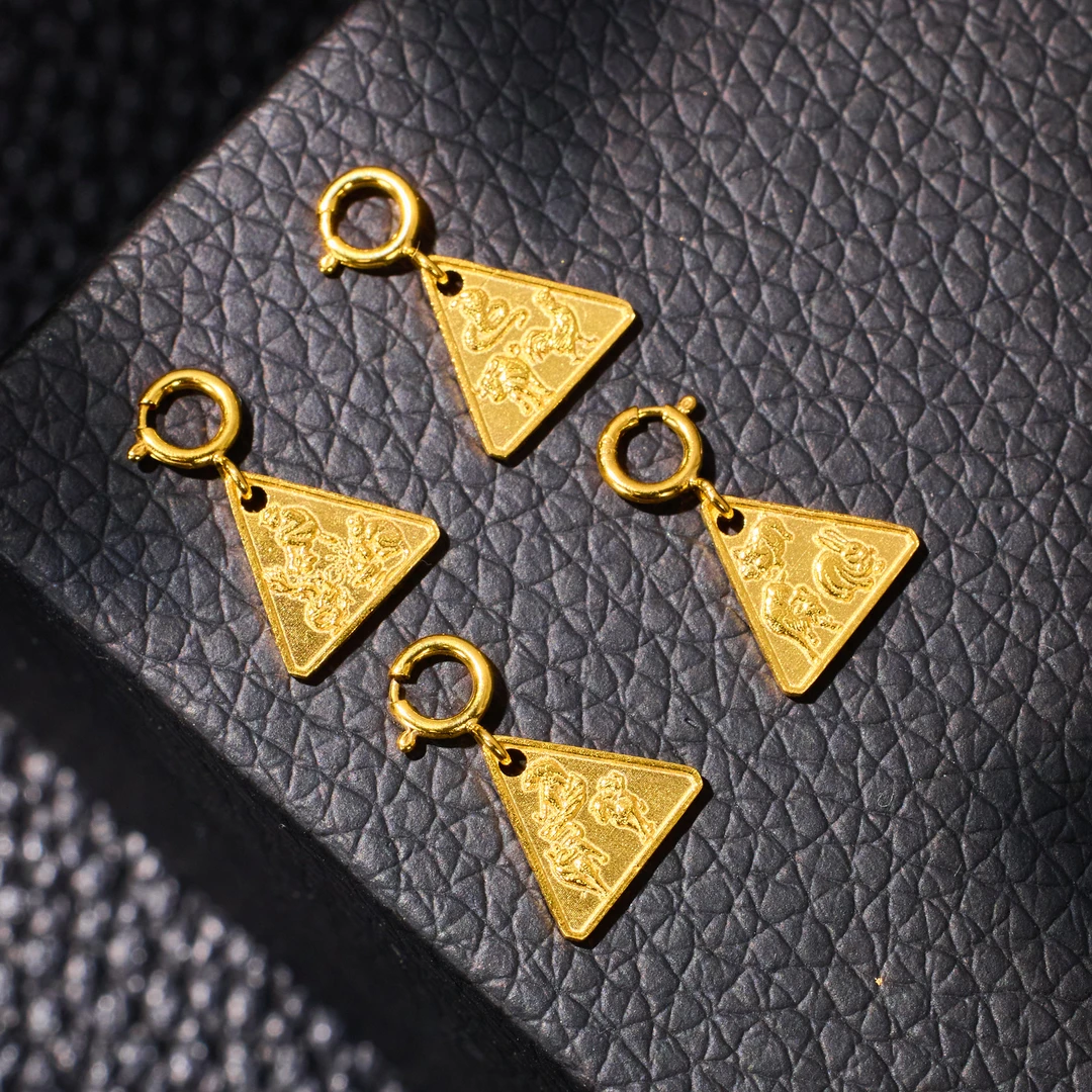 【歪歪】（素金）十二生肖三合万能扣*18K金（多样性发一）XB-J6134