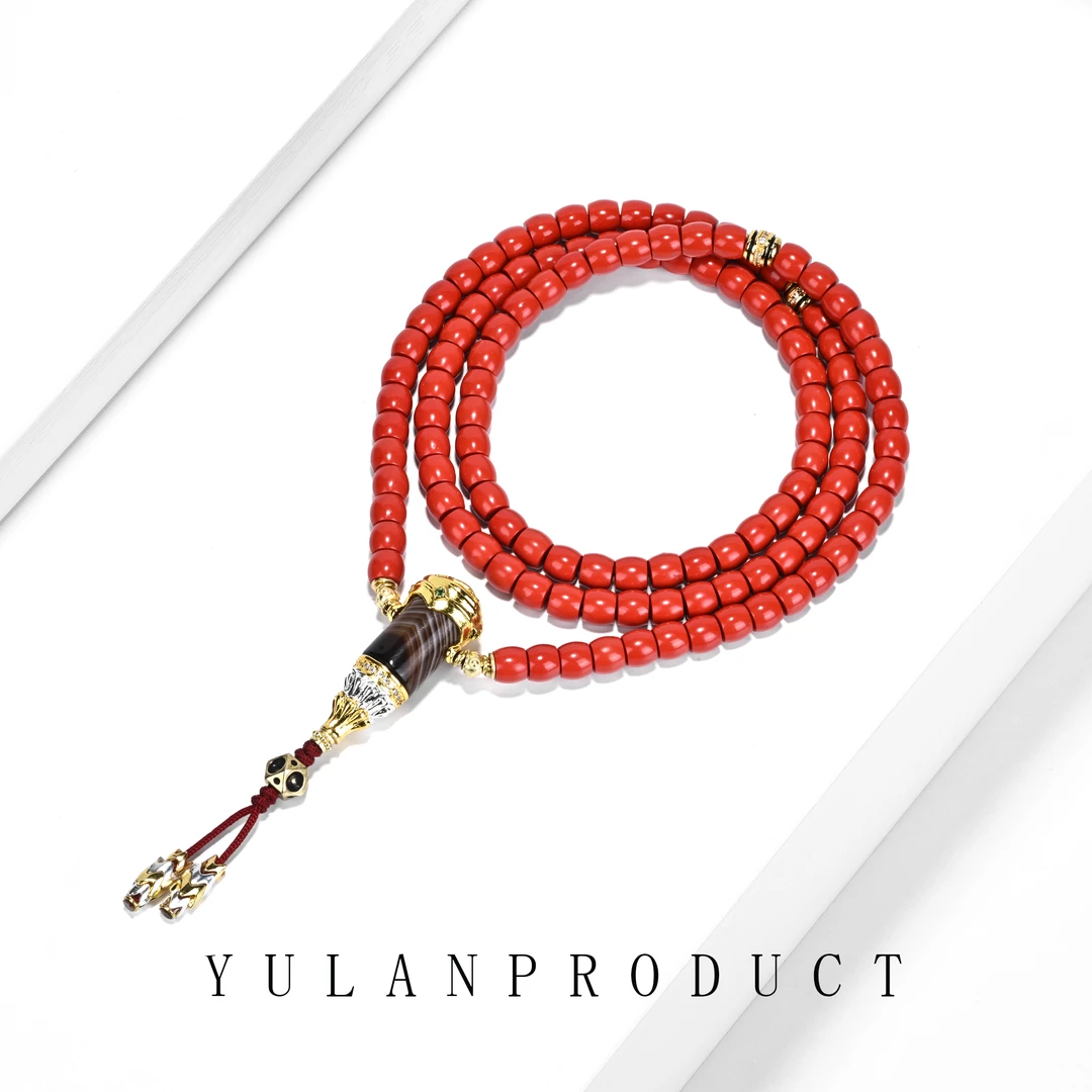 龙虎山 含辰砂工艺品「乙巳蛇年·福星贵人」纯手工满配脖挂