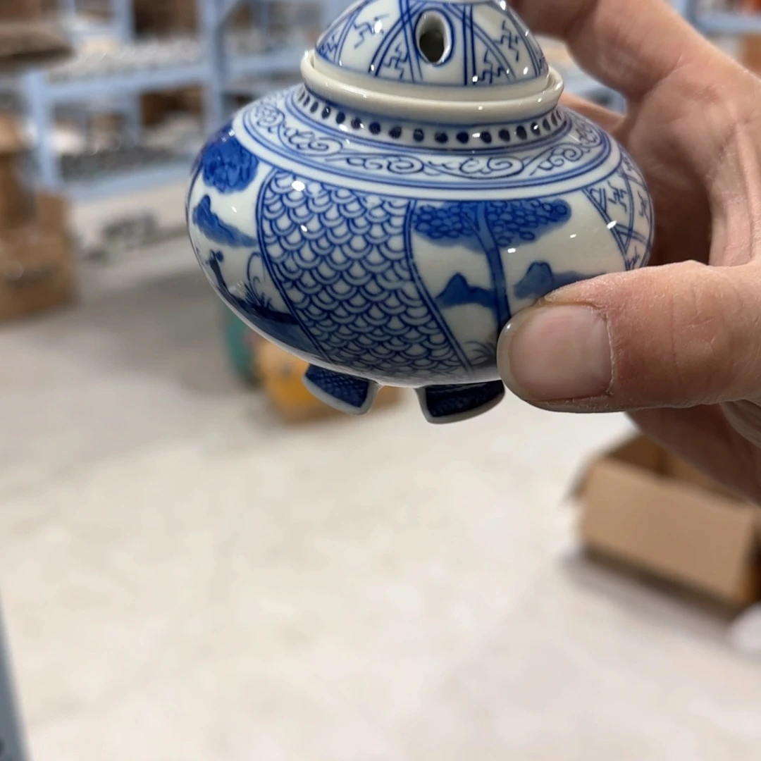 瓷片摆件手绘瓷器全部处理了吧