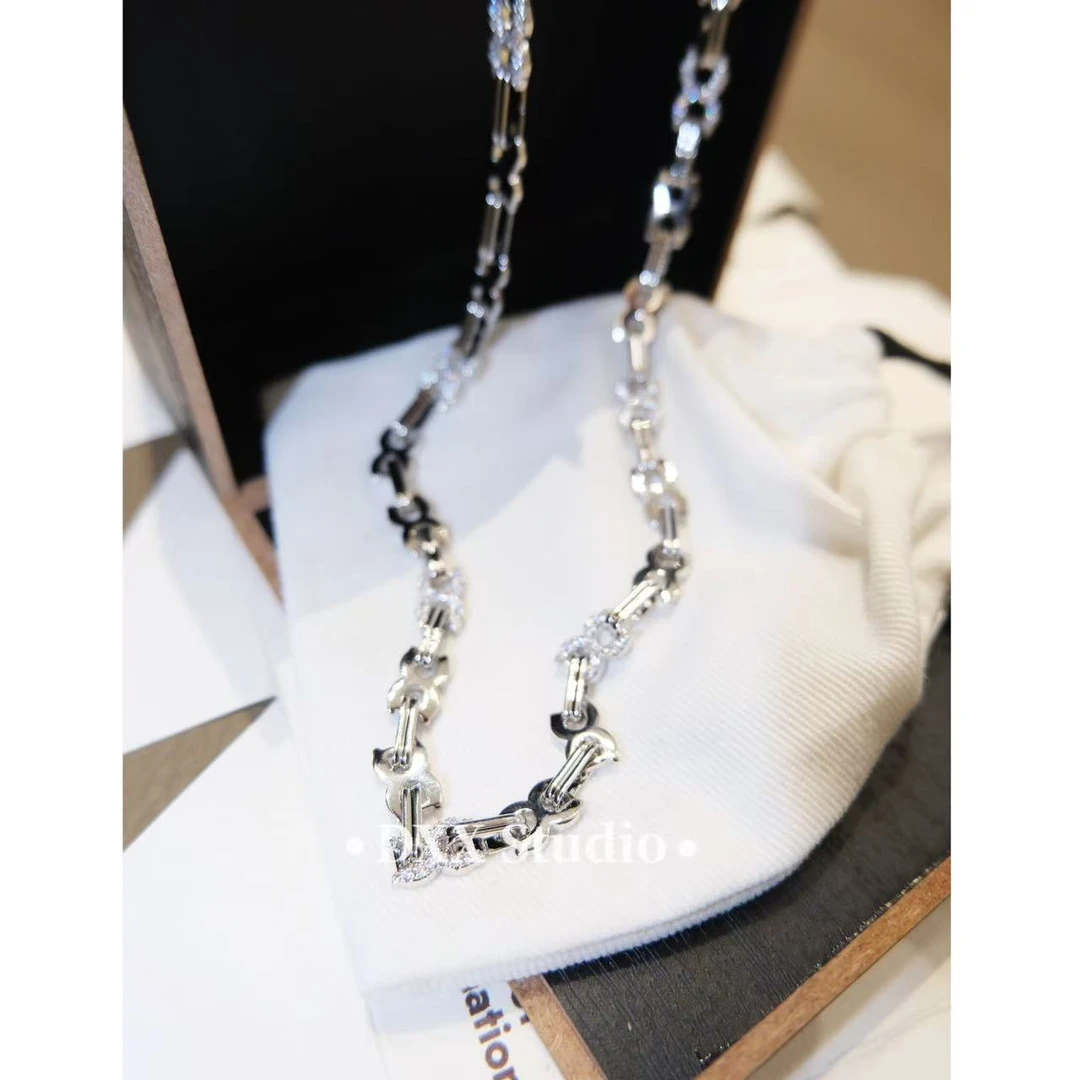 铜合金项链 小众设计银色系百搭项链45767