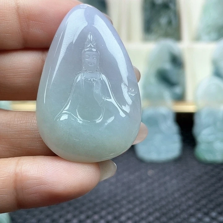 颈饰未镶嵌翡翠0**8天然翡翠素衣