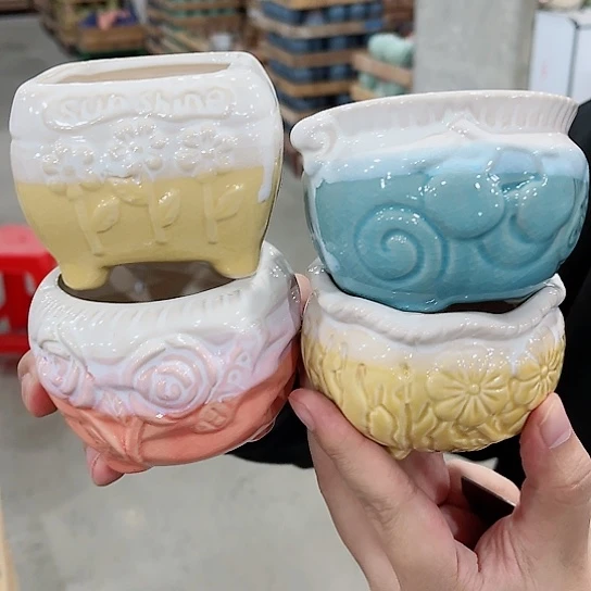 陶瓷花盆凑单福利满10元发货！