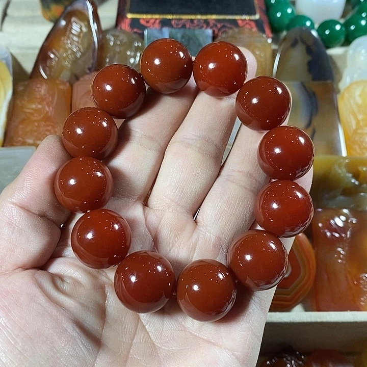 寒***风玛瑙/玉髓未镶嵌手链