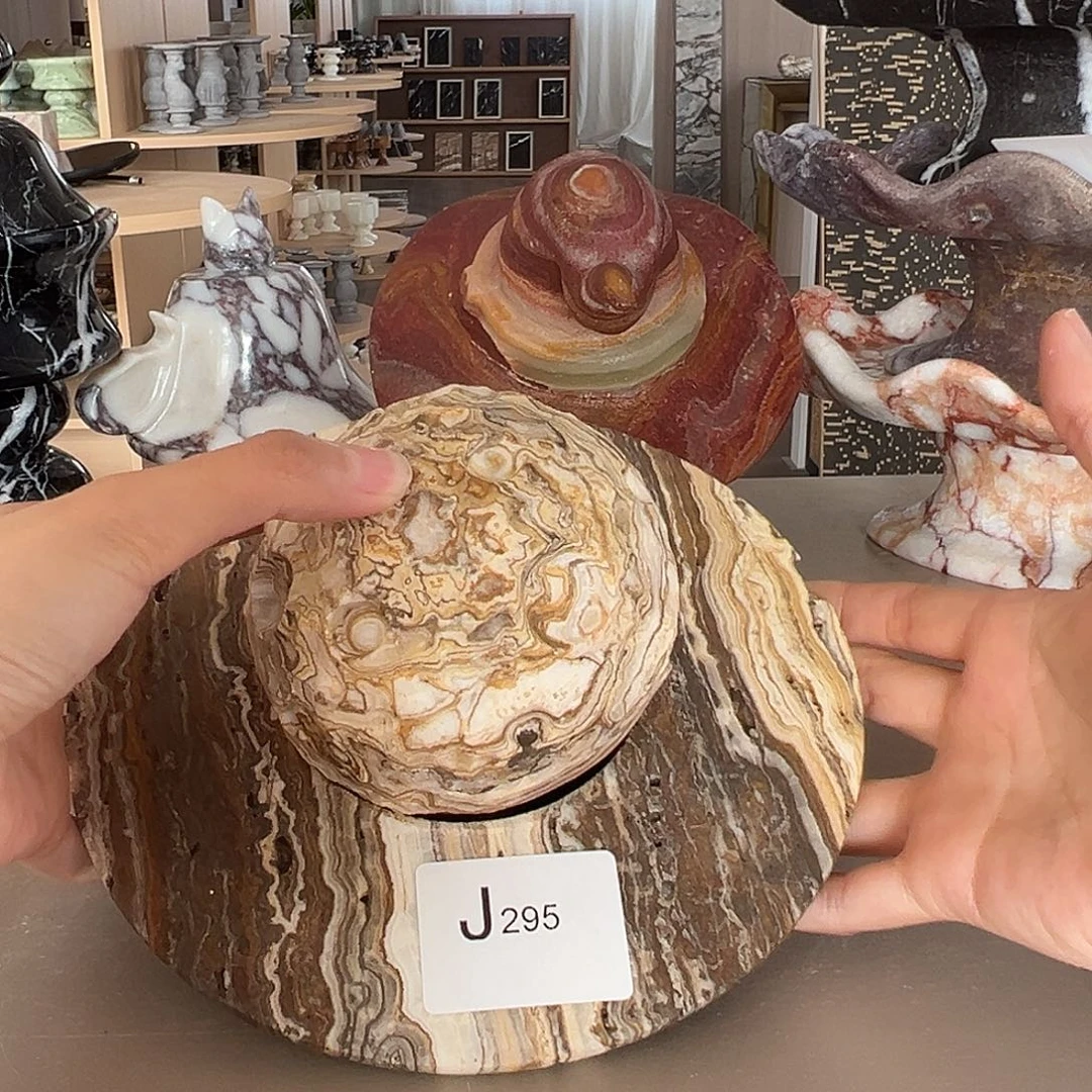 石材J295提拉米苏星球香薰摆件