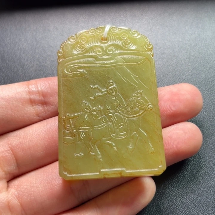 和田玉未镶嵌挂件马****?