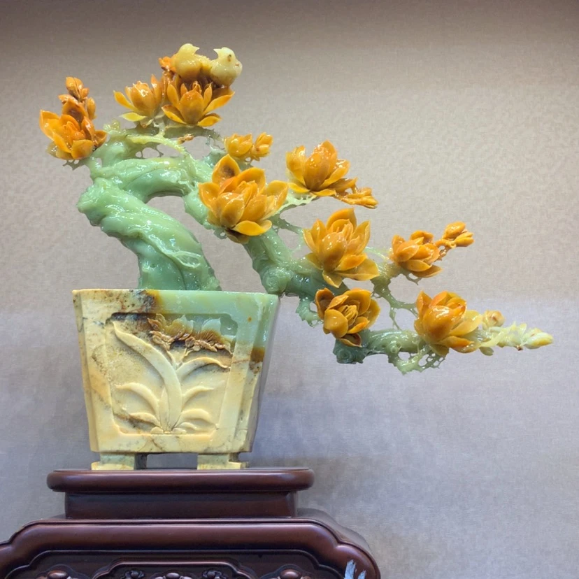 【闪购商品】未镶嵌蛇纹石玉摆件覆膜