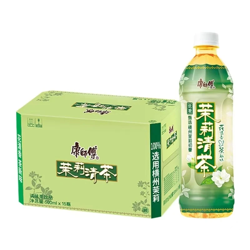 【茉莉清茶】康师傅茉莉清茶500ml茉莉味清茶饮料大瓶装