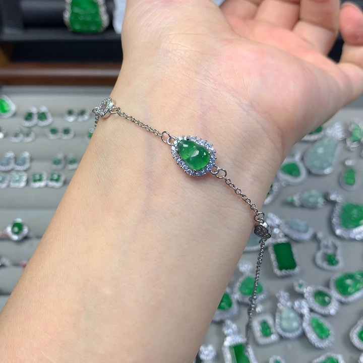 翡翠未镶嵌手链手链