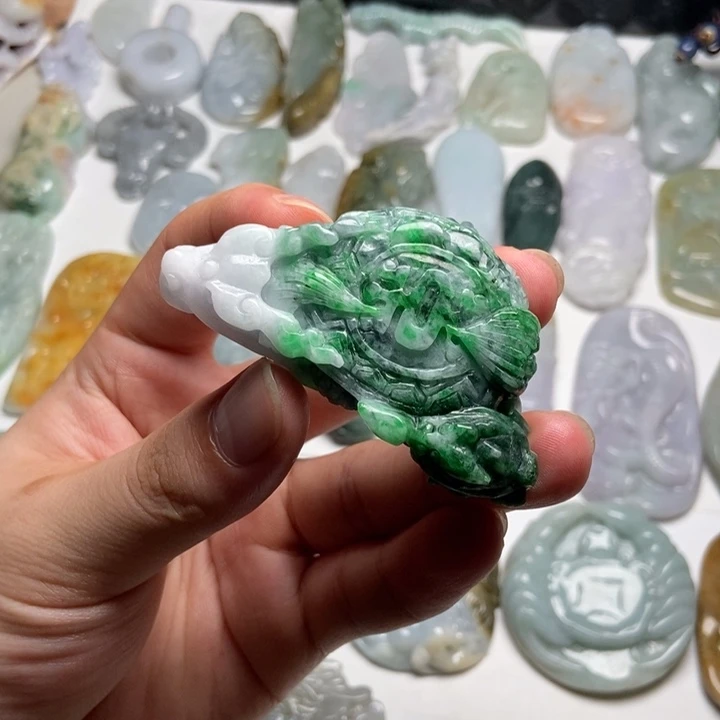 颈饰未镶嵌翡翠龙龟45