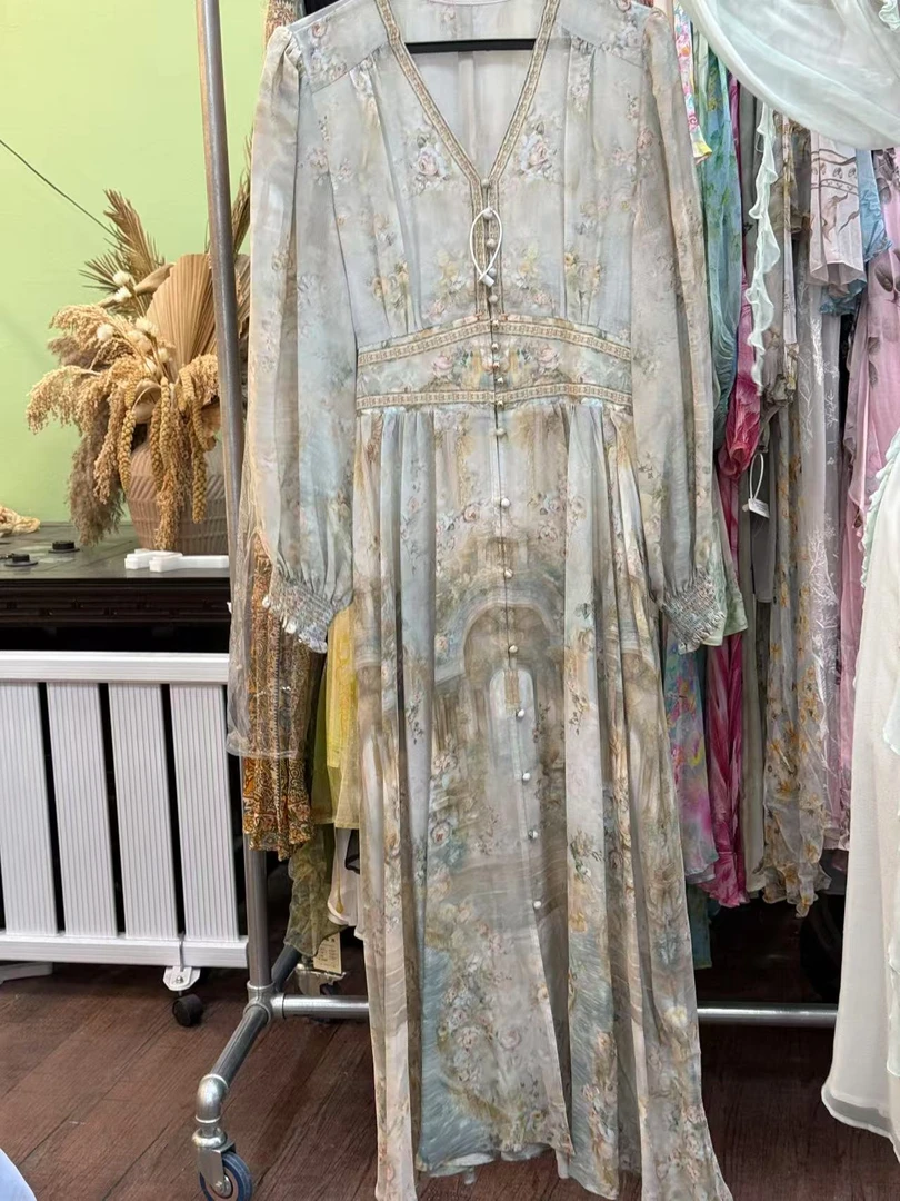 【2025-林姐真丝】重磅100桑蚕丝连衣裙Y25-0906-45