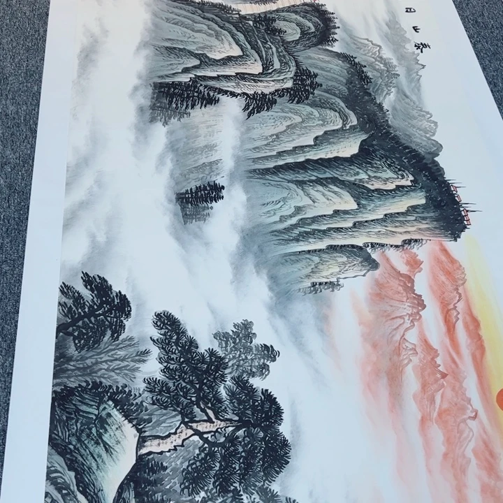 手绘作品全场放大楼