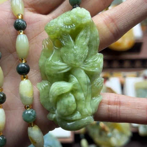 岫玉挂件未镶嵌挂件