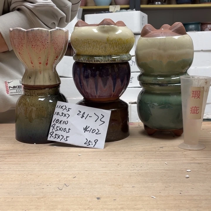 紫砂花盆多肉花盆微瑕73