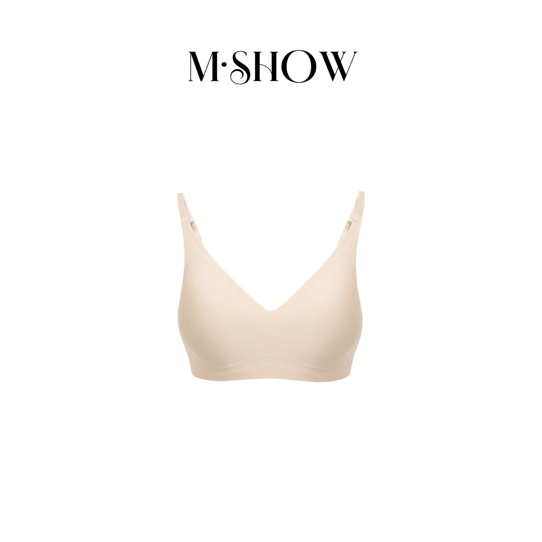 【墨秀丝绸】绵软果冻条无痕文胸女士透气软支撑文胸581B