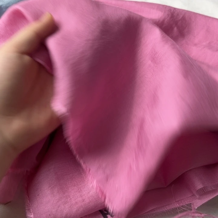 棉混纺玫粉人鱼姬2米