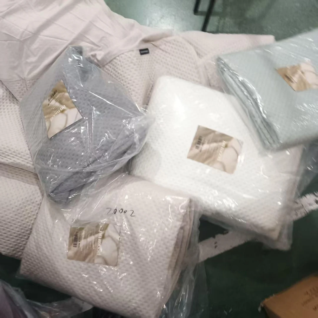 多色编织棉床笠150*200