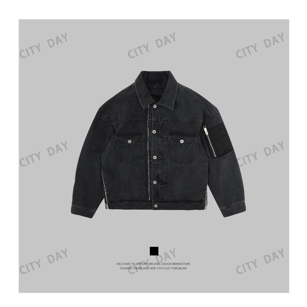 CityDay【楠哥】cleanfit 复古重工洗水牛仔夹克外套 H302
