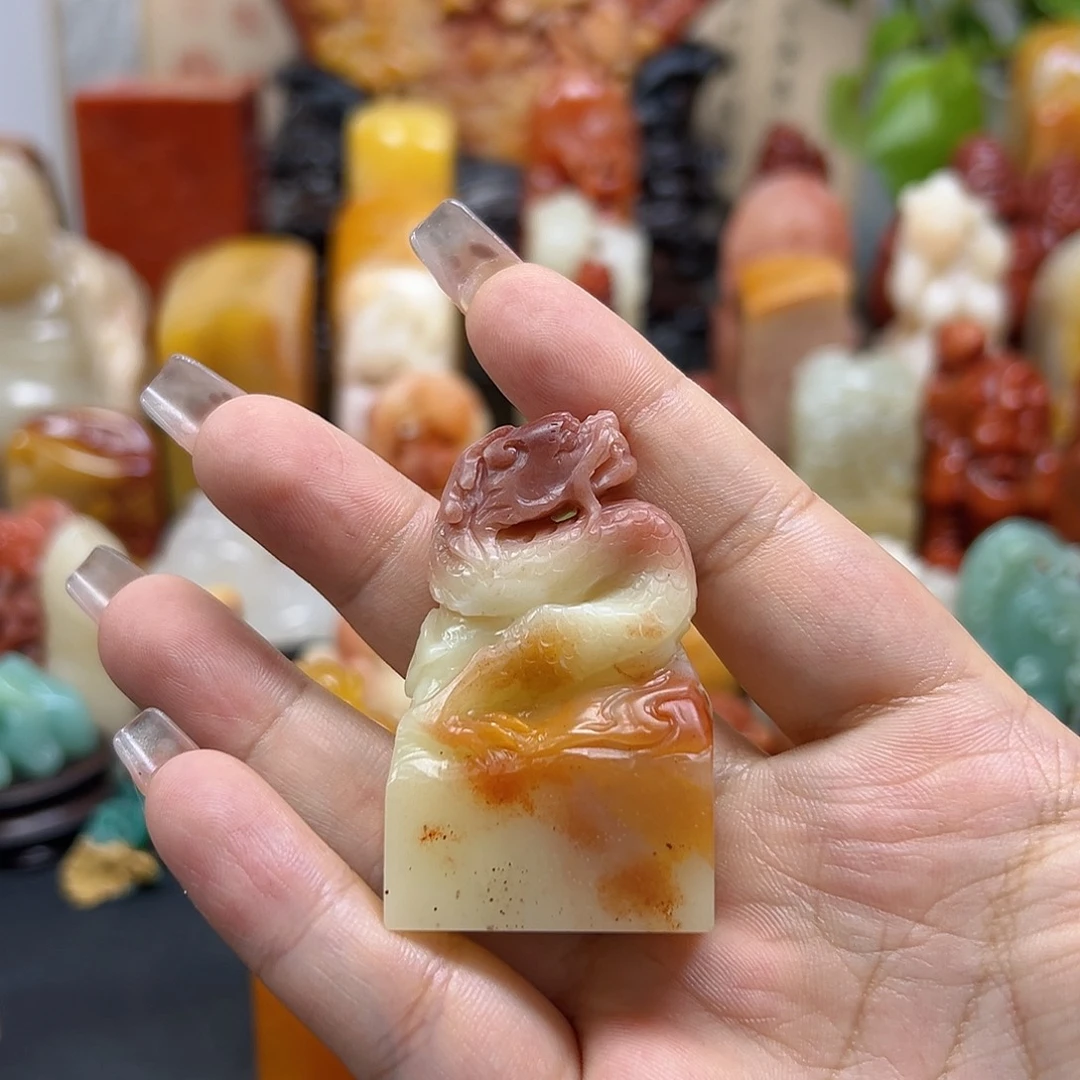 上****寿山石印石印章雕刻工艺