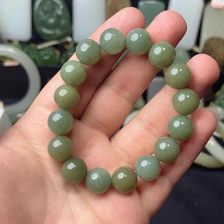 和田玉未镶嵌手链9