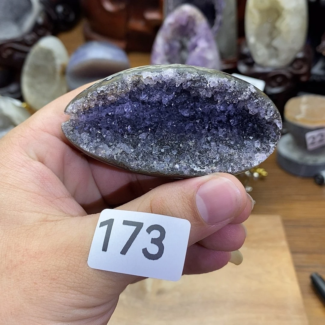 紫晶摆件未镶嵌钱袋子