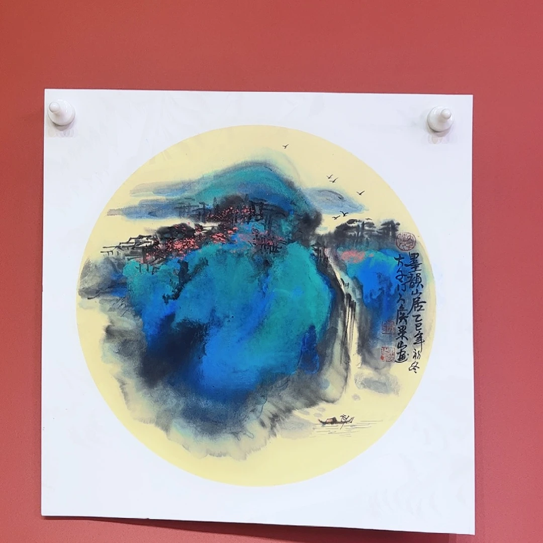 国画侯果山老师亲笔手绘作品朵