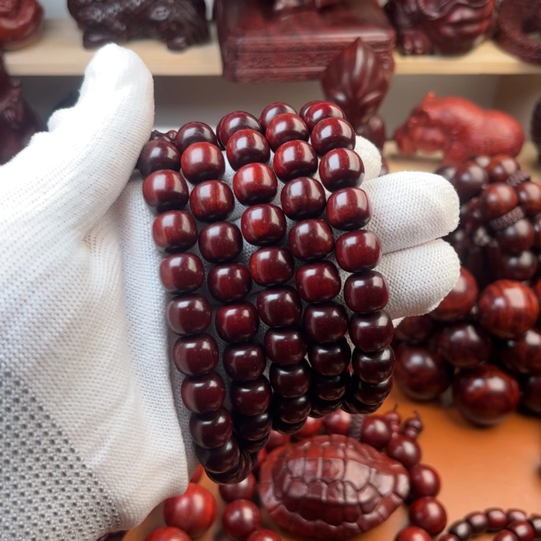 染料紫檀（血檀）1.0-老型珠--多样性发其一