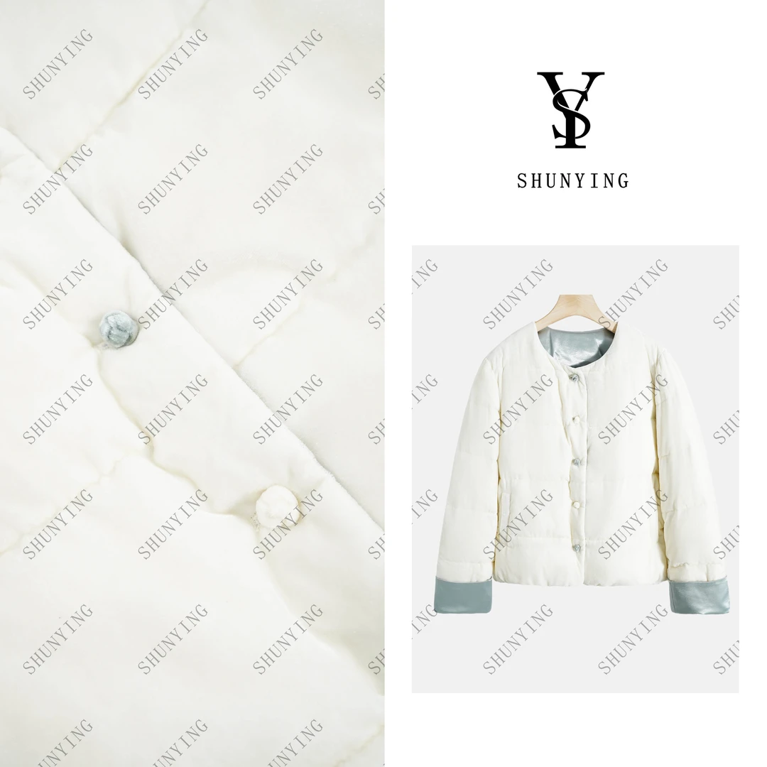 【仟娜】暖意满满~国风中式气质圆领加厚羽绒服外套SY66YRF521