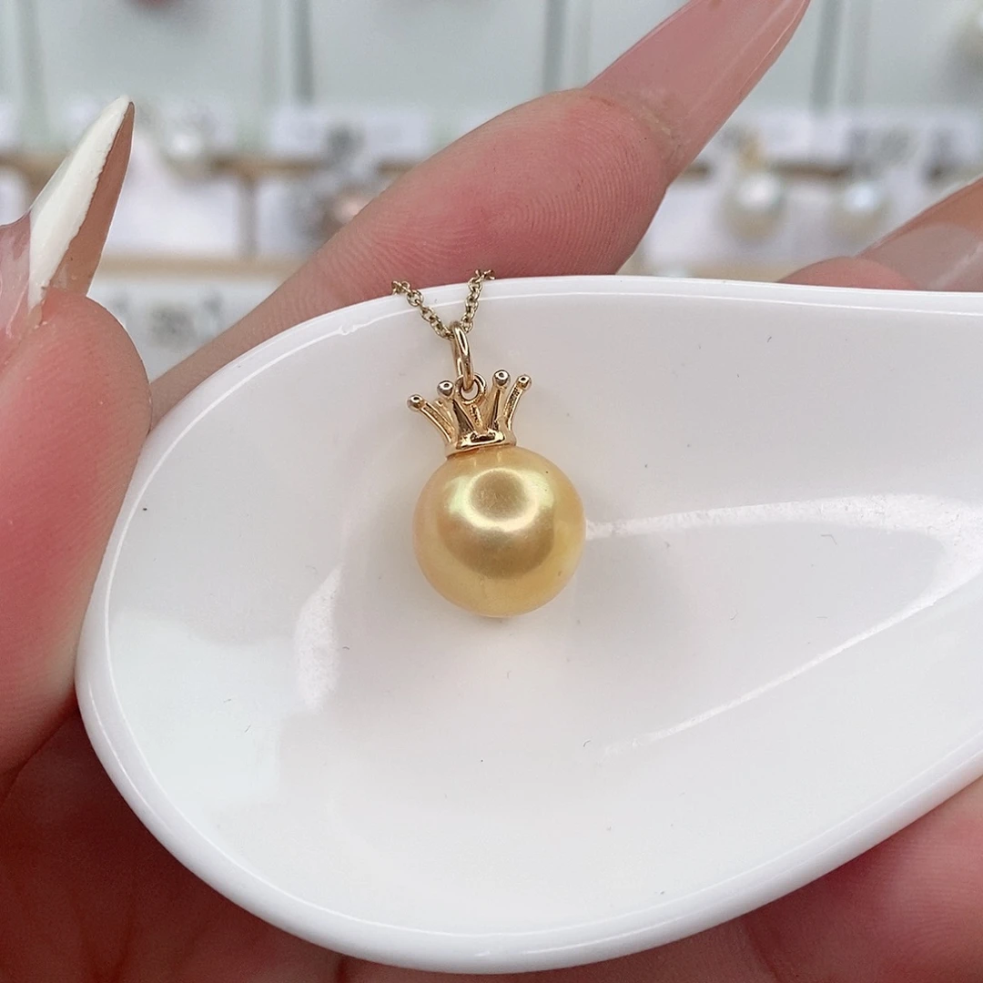 淡水珍珠银S925镶嵌颈饰