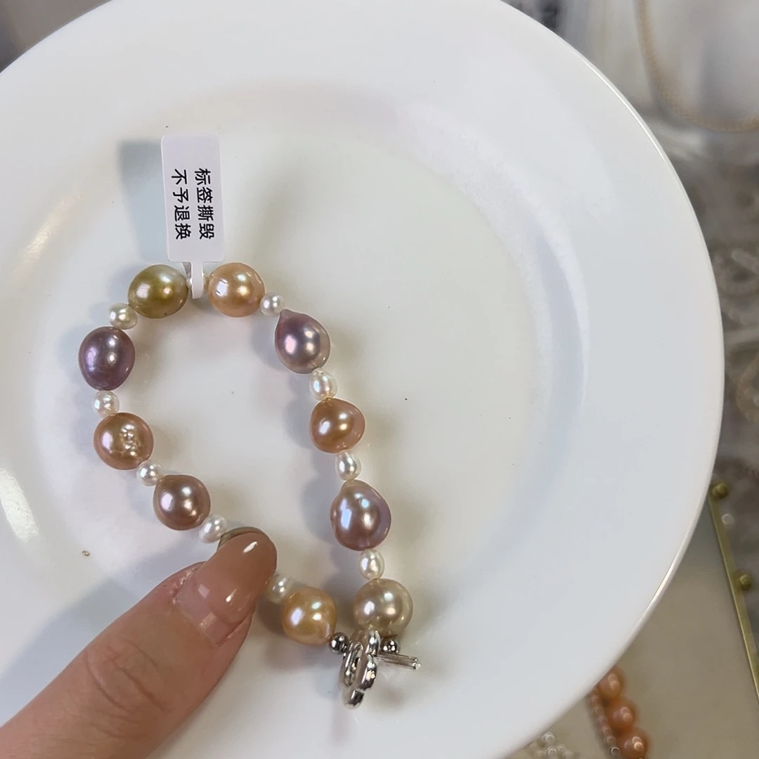 小***想天然淡水珍珠淡水珍珠钛钢