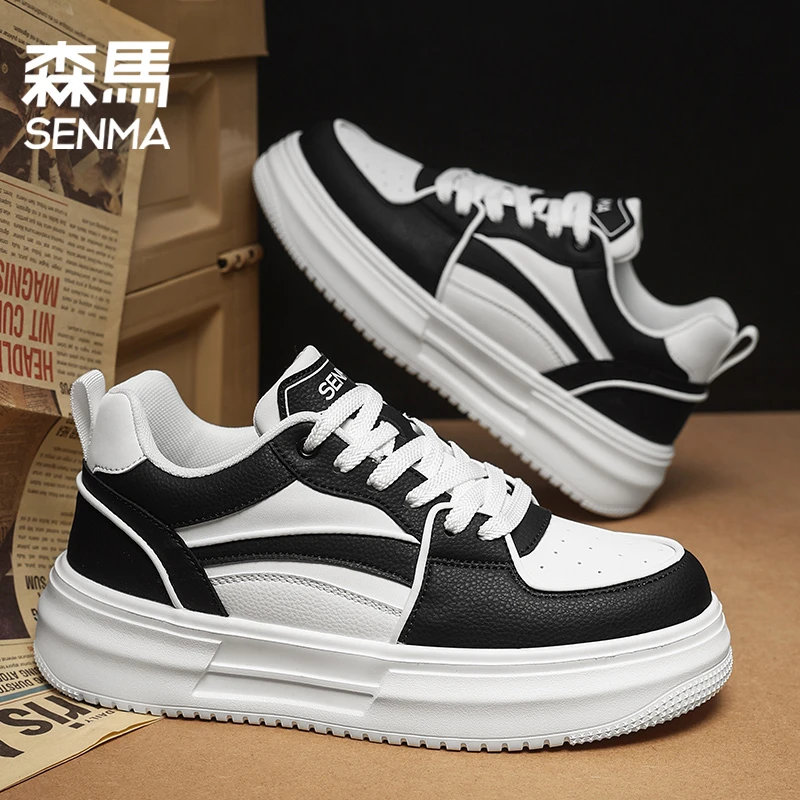 森马男鞋夏季百搭潮流青少年板鞋男款厚底舒适高颜值休闲小白鞋男