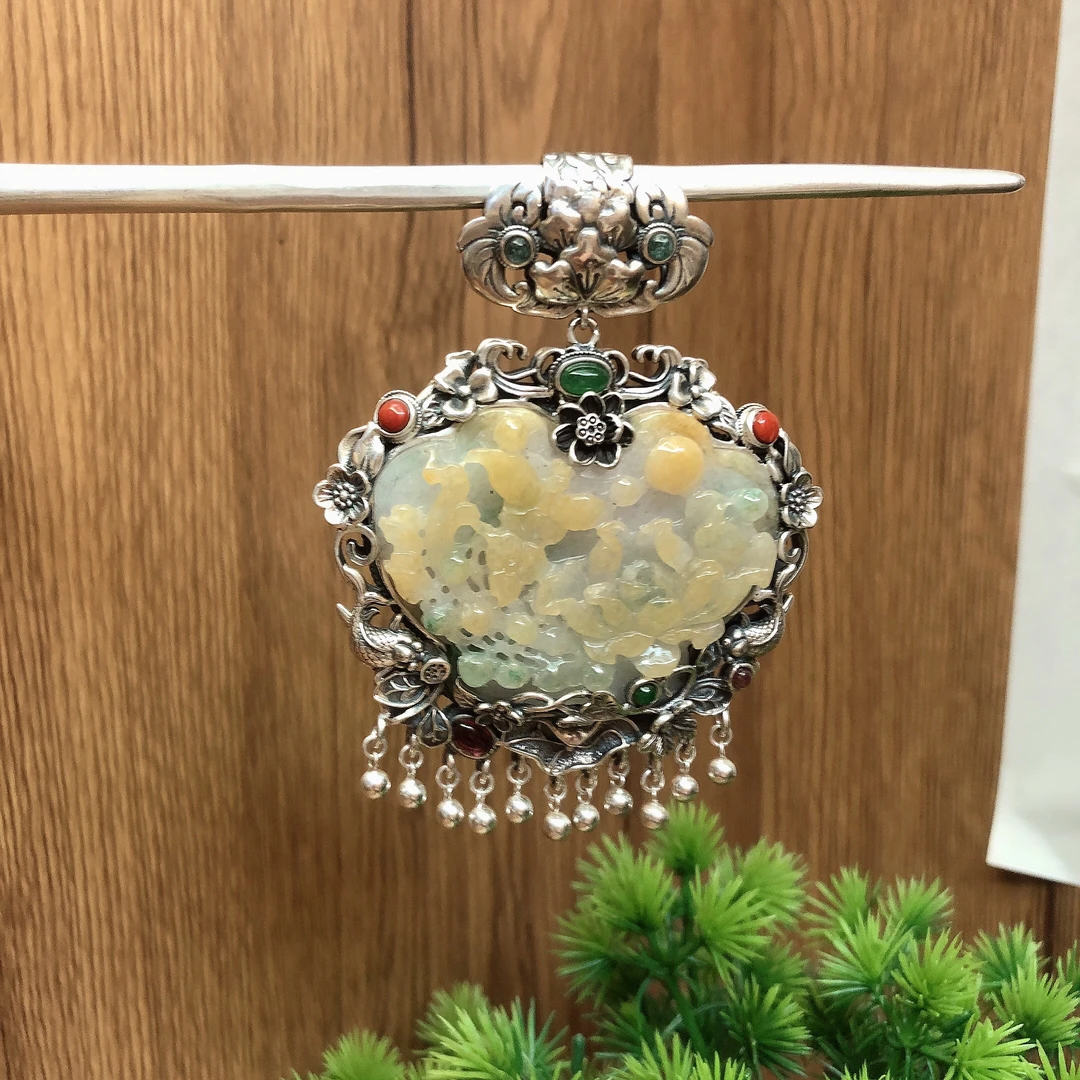 吊坠925银 银吊坠纯手工古风复古