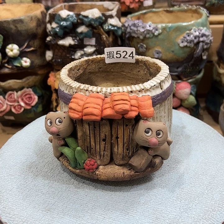 嘻哈微瑕多肉花盆百搭