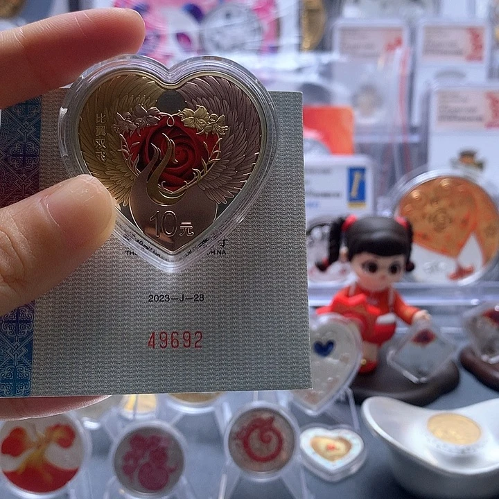 纯银2023吉祥文化比翼双飞