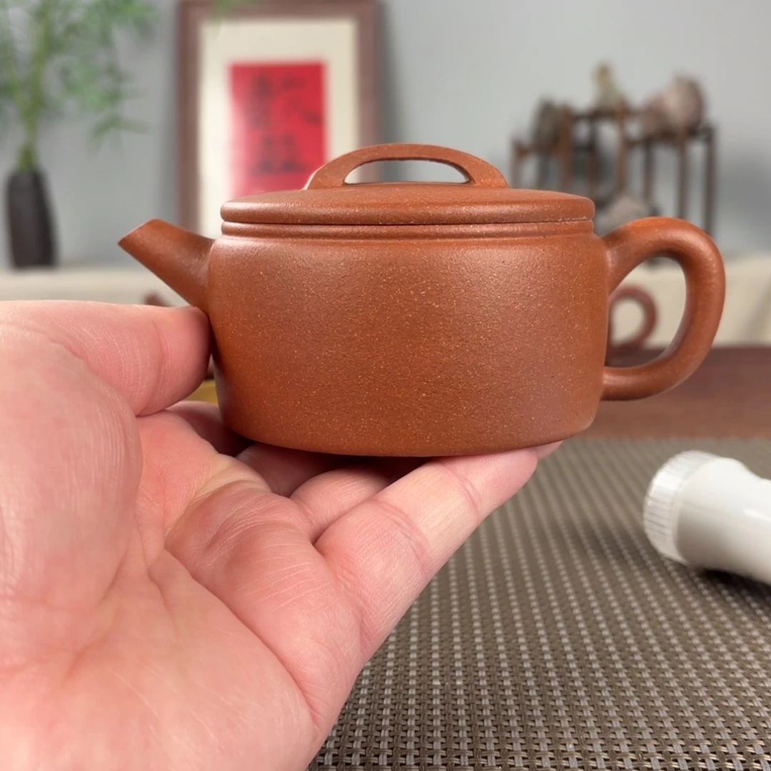 紫砂茶壶清*c微瑕黄龙山原矿紫砂壶