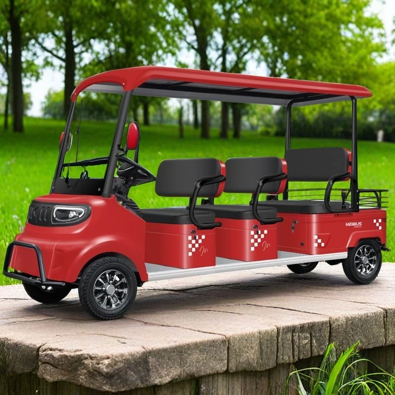 三排宽座小巴士m8电动四轮车小区物业巡逻园区接客景区观光车