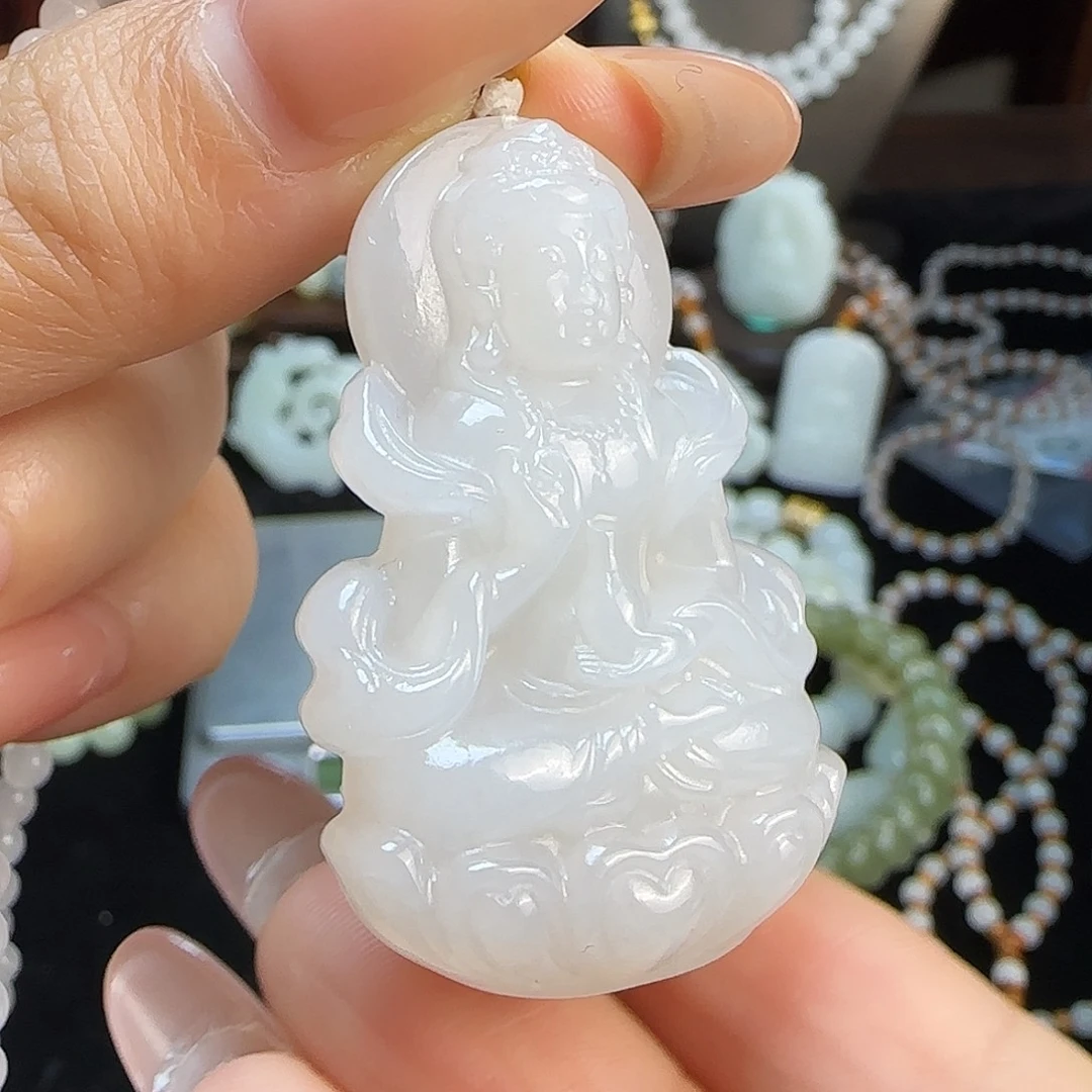 和田玉未镶嵌颈饰定制发货