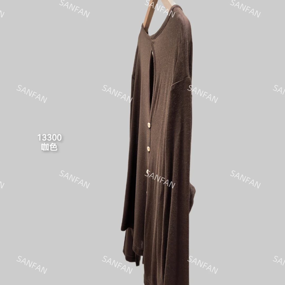 13300（部分无水洗唛，介意慎拍）SANFAN新款露背五粒扣净版防晒