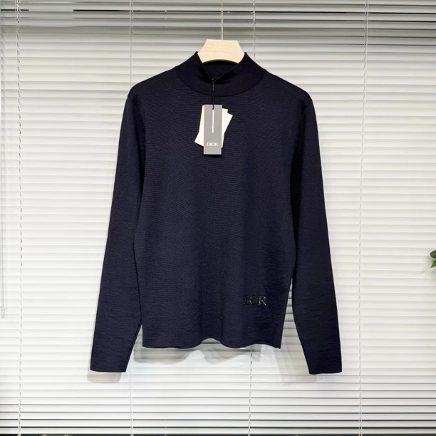 未使用 DIOR/迪奥 Peter doig 高领 针织毛衣 羊毛衫 S码 a673