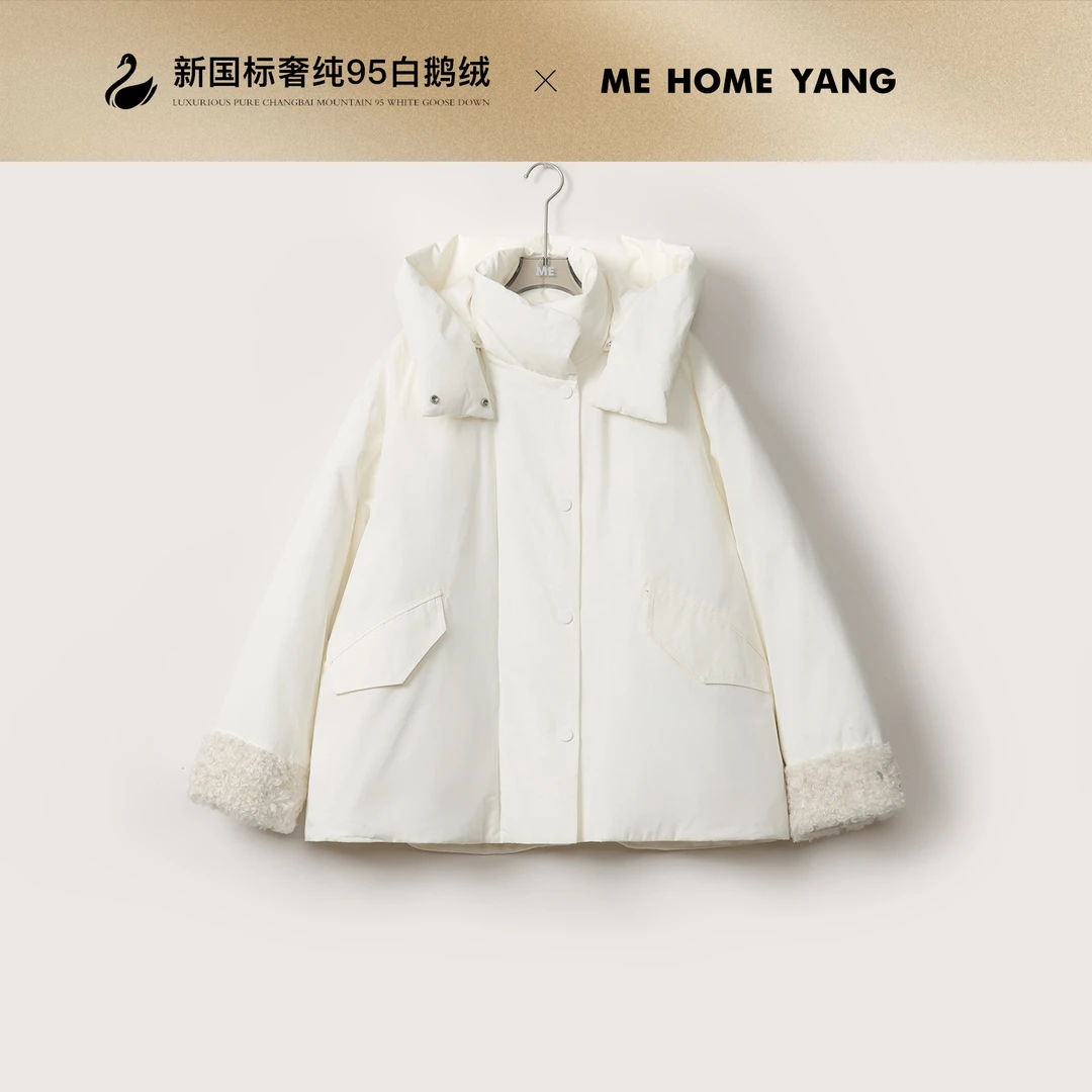 ME【泰迪软包】西伯利亚进口95白鹅绒保暖高端连帽羽绒服MEQA5415