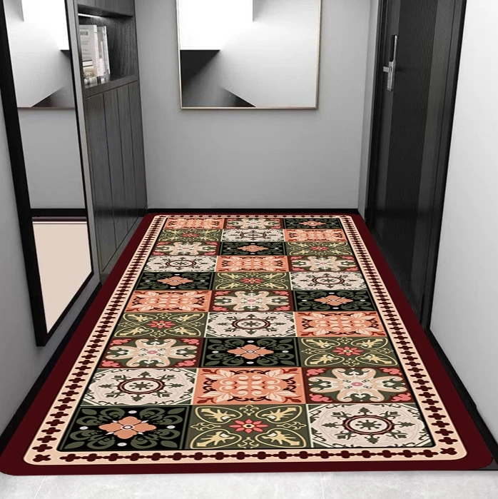 C072【120*160】可水洗可裁剪家用硅藻泥厨房床边地毯速干脚垫地垫