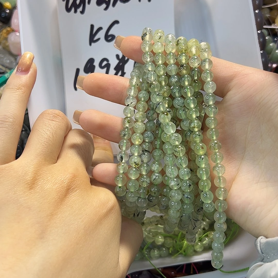 玛瑙/玉髓合金珠宝半成品A品卡6葡萄石