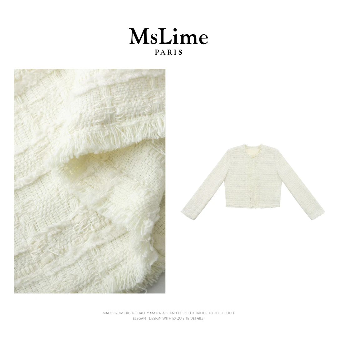 王嬛嬛MsLime25年春款”春日小香“气质小香风短外套 HD2A0735