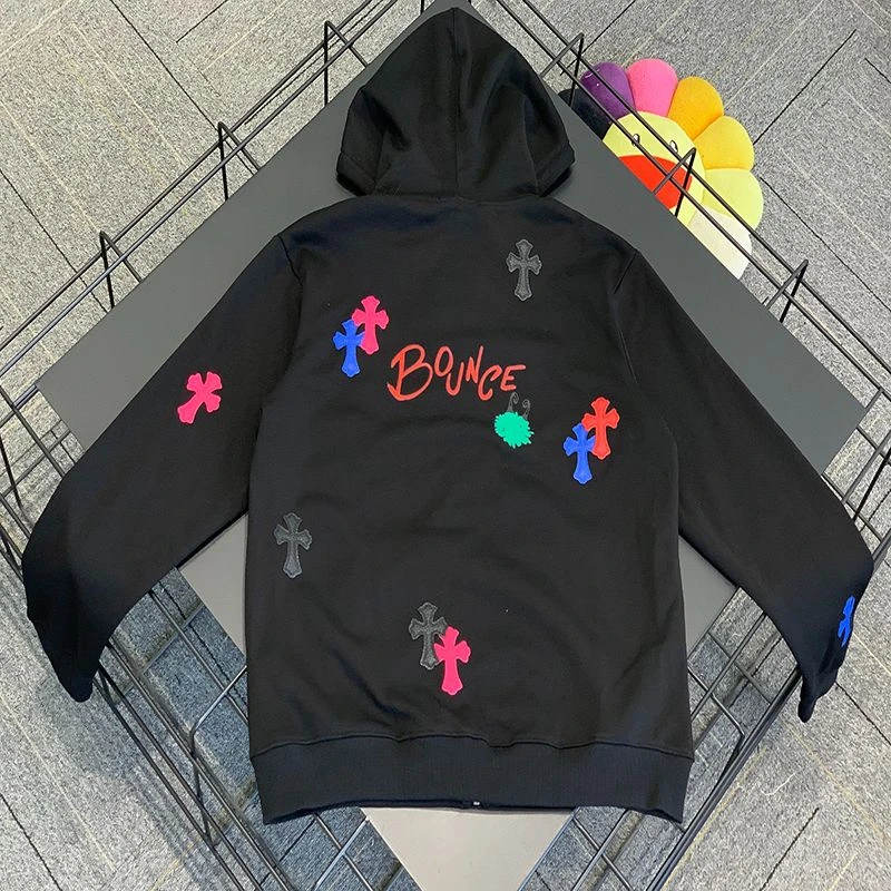 EP2222-新款上新男女同款百搭潮流拉链加绒连帽卫衣